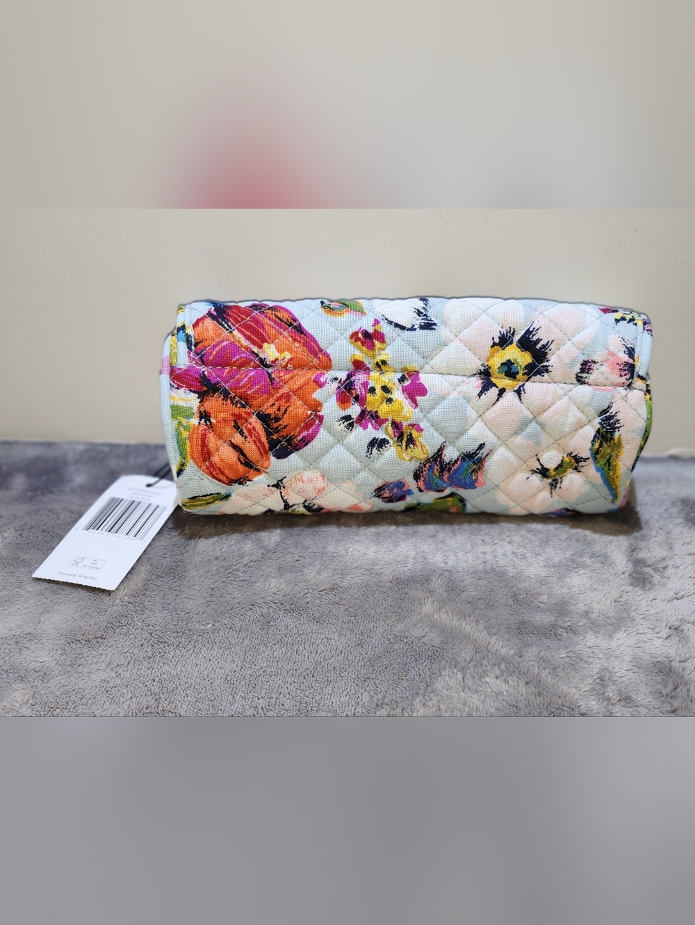 Vera Bradley Roll Makeup Brush & Pencil Case: Sea Air Floral - Picture 2 of 5